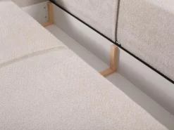 Canapé 4 Places Convertible En Tissu Bouclette Beige AMELIA De Pascal Morabito -Canapé Soldes Boutique canape 17976329