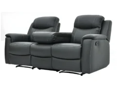 Canapé 3 Places Relax EVASION En Cuir - Gris 22 Canapé 3 Places Relax EVASION En Cuir - Gris -Canapé Soldes Boutique canape 182149