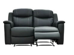 Canapé 2 Places Relax EVASION En Cuir - Gris -Canapé Soldes Boutique canape 182177