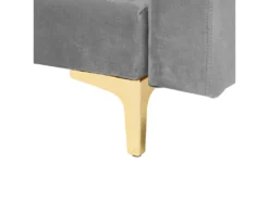 Canapé Angle Droite Convertible Velours Gris 5 Places ABERDEEN -Canapé Soldes Boutique canape 18253749