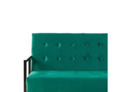 Canapé Convertible 3 Places En Velours Vert émeraude MARSTAL -Canapé Soldes Boutique canape 18253853