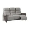 Canapé Relax électrique 3 Places Brun/Mastic - ZENIA