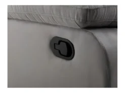 Canapé Relax Manuel 3 Places Avec 2 Assises XXL DETENTE En Microfibre - Gris -Canapé Soldes Boutique canape 18362915