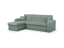 Canapé D'angle Convertible Et Réversible 3 Places ROMAN - Tissu Vert D'eau - Coffre De Rangement - L235 X H81 X P 85/153 Cm 7 Canapé D'angle Convertible Et Réversible 3 Places ROMAN - Tissu Vert D'eau - Coffre De Rangement - L235 X H81 X P 85/153 Cm -Canapé Soldes Boutique canape 18375581