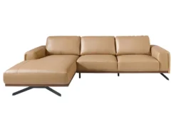 Chaise Longue En Cuir Et Acier Noir 6161 ANGEL CERDA -Canapé Soldes Boutique canape 18425181