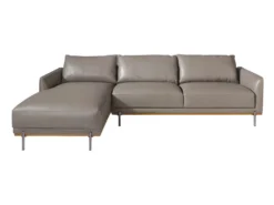 Chaise Longue Rembourré En Cuir Et Acier 6153 ANGEL CERDA -Canapé Soldes Boutique canape 18425261