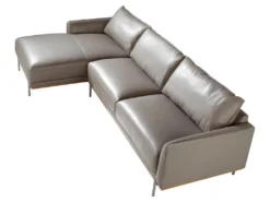 Chaise Longue Rembourré En Cuir Et Acier 6153 ANGEL CERDA -Canapé Soldes Boutique canape 18425269