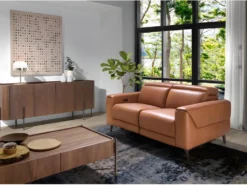 Canapé 2 Places En Cuir Avec Relaxation 6147 ANGEL CERDA -Canapé Soldes Boutique canape 18426857