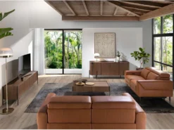 Canapé 2 Places En Cuir Avec Relaxation 6147 ANGEL CERDA -Canapé Soldes Boutique canape 18426859