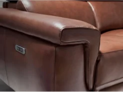 Canapé 2 Places En Cuir Marron 6116 ANGEL CERDA -Canapé Soldes Boutique canape 18426891