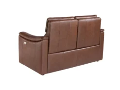 Canapé 2 Places En Cuir Brun Avec Relax 6165 ANGEL CERDA -Canapé Soldes Boutique canape 18426961