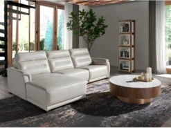 Chaise Longue En Cuir Et Mécanisme Relax 6155 ANGEL CERDA