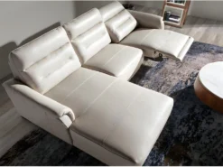 Chaise Longue En Cuir Et Mécanisme Relax 6155 ANGEL CERDA -Canapé Soldes Boutique canape 18427037