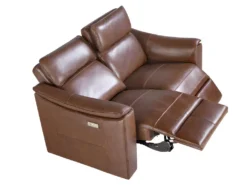 Canapé 3 Places En Cuir Brun Avec Relax 6166 ANGEL CERDA 16 Canapé 3 Places En Cuir Brun Avec Relax 6166 ANGEL CERDA -Canapé Soldes Boutique canape 18427063