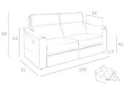 Canapé 3 Places En Cuir Brun Avec Relax 6166 ANGEL CERDA 18 Canapé 3 Places En Cuir Brun Avec Relax 6166 ANGEL CERDA -Canapé Soldes Boutique canape 18427067