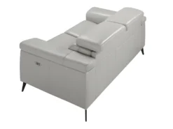 Canapé 2 Places Rembourré En Cuir Gris 6107 ANGEL CERDA -Canapé Soldes Boutique canape 18427161