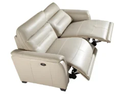 Canapé 3 Places En Cuir Gris Et Relax 6158 ANGEL CERDA -Canapé Soldes Boutique canape 18427221