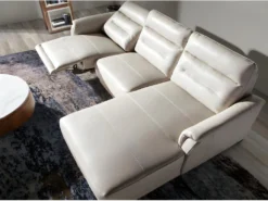 Chaise Longue En Cuir Et Mécanisme Relax 6156 ANGEL CERDA -Canapé Soldes Boutique canape 18427235