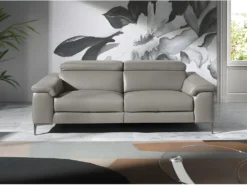 Canapé 3 Places En Cuir Avec Relax 6122 ANGEL CERDA -Canapé Soldes Boutique canape 18427273