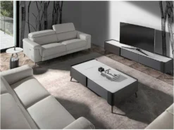 Canapé 3 Places Rembourré En Cuir Gris 6108 ANGEL CERDA 18 Canapé 3 Places Rembourré En Cuir Gris 6108 ANGEL CERDA -Canapé Soldes Boutique canape 18427325