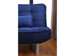 Ensemble Canapé Clic Clac MISHAN Bleu Avec Couette 220 X 240 Et 2 Oreillers -Canapé Soldes Boutique canape 18441225