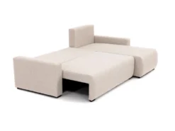 Canapé D'angle Convertible Et Réversible En Tissu Beige LADAZIA -Canapé Soldes Boutique canape 18442011