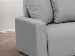 Canapé D'angle Convertible Et Réversible En Tissu Gris Clair LADAZIA -Canapé Soldes Boutique canape 18442029