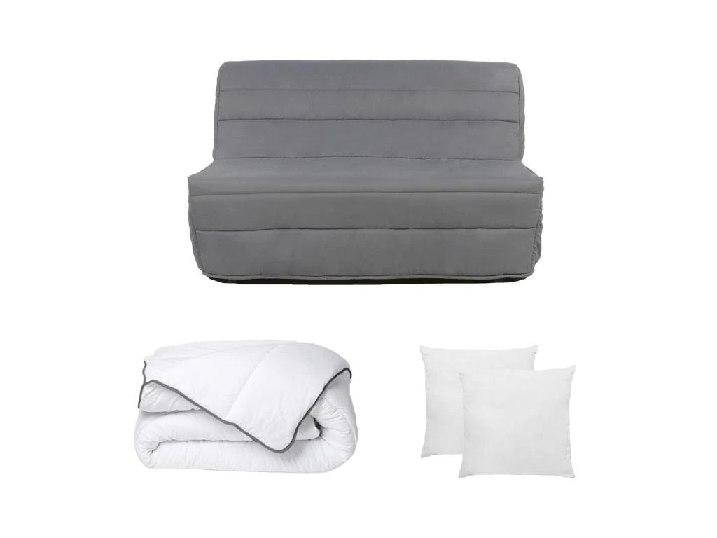 Ensemble Canapé BZ COWBOY II Gris Avec Couette 220 X 240 Et 2 Oreillers 1 Ensemble Canapé BZ COWBOY II Gris Avec Couette 220 X 240 Et 2 Oreillers