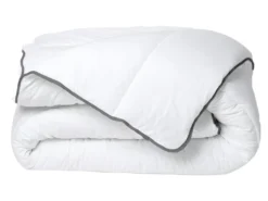 Ensemble Canapé D'angle Convertible Réversible En Tissu Et Simili GIANY Anthracite Avec Couette 220 X 240 Et 2 Oreillers -Canapé Soldes Boutique canape 18442481