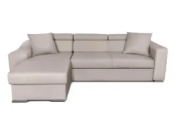 Canapé D'Angle ELONA Convertible En Tissu - Beige - Angle Droit -Canapé Soldes Boutique canape 18796427