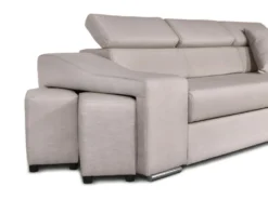 Canapé D'Angle ELONA Convertible En Tissu - Beige - Angle Droit -Canapé Soldes Boutique canape 18796437