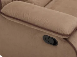 Canapé 3 Places Relax En Microfibre HERNANI - Taupe -Canapé Soldes Boutique canape 188203