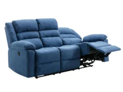 Canapé 3 Places Relax électrique En Tissu Bleu BUROLO 15 Canapé 3 Places Relax électrique En Tissu Bleu BUROLO -Canapé Soldes Boutique canape 18877943