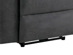 Canapé 2 Places Relax électrique En Tissu Gris BUROLO -Canapé Soldes Boutique canape 18877959