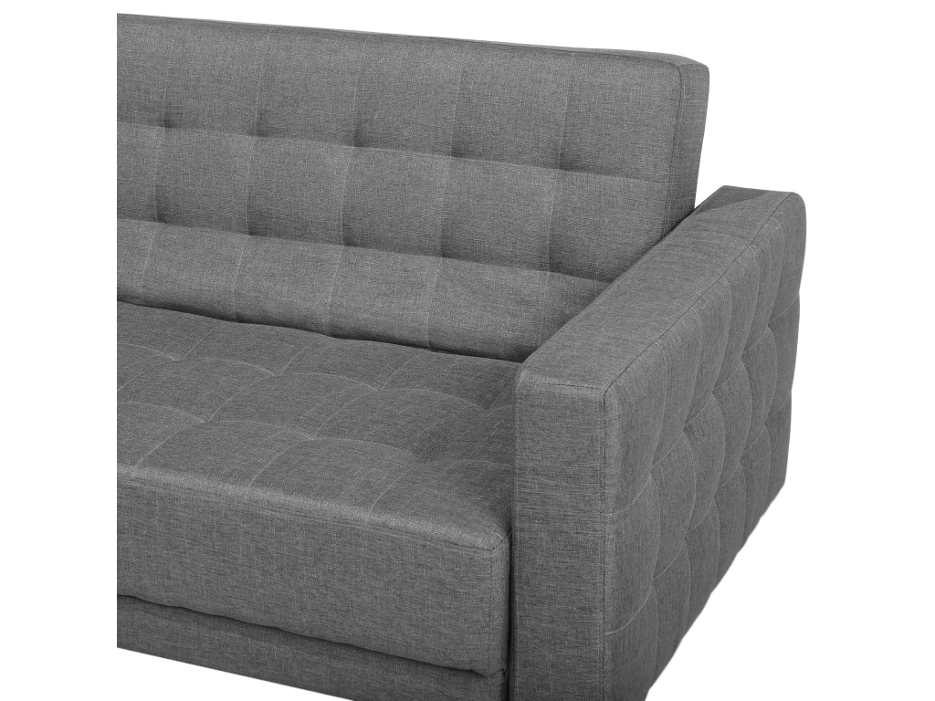 Canapé Angle Droite Convertible En Tissu Gris Clair 5 Places ABERDEEN 9 Canapé Angle Droite Convertible En Tissu Gris Clair 5 Places ABERDEEN – Image 9