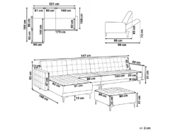 Canapé Angle Droite Convertible En Tissu Gris Clair 5 Places Avec Pouf ABERDEEN -Canapé Soldes Boutique canape 19122613