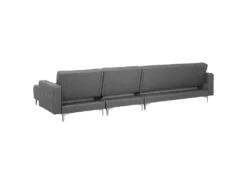 Canapé Angle Gauche Convertible En Tissu Gris Clair 5 Places ABERDEEN -Canapé Soldes Boutique canape 19122661