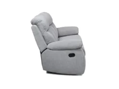 Canapé 2 Places Dont 2 Places Relax Manuel - Tissu Gris - L 154 X P 94 X H 101 Cm - BELEM -Canapé Soldes Boutique canape 19133151