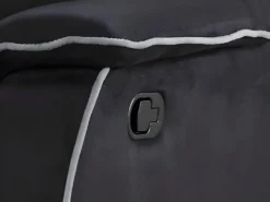 Canapé 3 Places Relax En Microfibre HERNANI - Noir 14 Canapé 3 Places Relax En Microfibre HERNANI - Noir -Canapé Soldes Boutique canape 191463