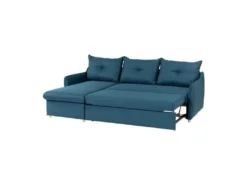 Canapé D'angle Convertible Et Réversible - 4 Places - Tissu Bleu Pétrole - L 238 X P 160 X H 89 Cm - OSTEN -Canapé Soldes Boutique canape 19161351