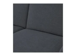 ANGELES Canapé Convertible Clic-Clac 3 Places Contemporain - Tissu Gris Avec Coussins - L 196 X P 91 X H 81 Cm -Canapé Soldes Boutique canape 19161463