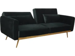 Canapé Clic Clac En Velours "Donia" - 203 X 81 X 83 Cm - 3 Places - Vert Foncé 11 Canapé Clic Clac En Velours "Donia" - 203 X 81 X 83 Cm - 3 Places - Vert Foncé -Canapé Soldes Boutique canape 19211321