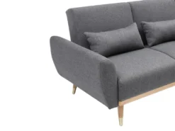 Canapé D'angle Convertible Réversible Clic-clac En Tissu Anthracite ANDINO -Canapé Soldes Boutique canape 19438117