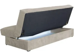 Canapé Clic Clac En Velours Côtelé "Adela" - 3 Places - Beige -Canapé Soldes Boutique canape 19439417