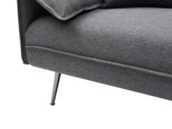 Canapé 3 Places Convertible Clic-clac En Tissu Anthracite FUSANO -Canapé Soldes Boutique canape 19451065