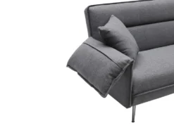 Canapé 3 Places Convertible Clic-clac En Tissu Anthracite FUSANO -Canapé Soldes Boutique canape 19451067