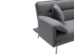 Canapé 3 Places Convertible Clic-clac En Tissu Anthracite FUSANO -Canapé Soldes Boutique canape 19451079