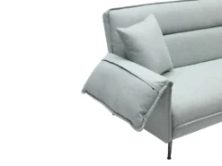 Canapé 3 Places Convertible Clic-clac En Tissu Vert De Gris FUSANO -Canapé Soldes Boutique canape 19451279