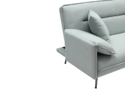 Canapé 3 Places Convertible Clic-clac En Tissu Vert De Gris FUSANO -Canapé Soldes Boutique canape 19451281