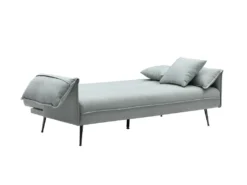 Canapé 3 Places Convertible Clic-clac En Tissu Vert De Gris FUSANO -Canapé Soldes Boutique canape 19451285